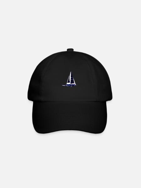 Segelschiff Segeln Segelboot Segelsport Segler - Baseballkappe - Schwarz/Schwarz