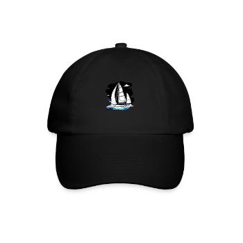 Sailing Sailing Sailing Sailing Ship Sailing Boat - Baseball Cap - black/black - Front