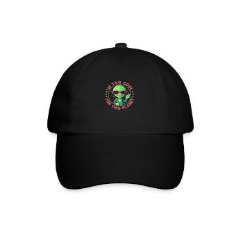 Je suis trop cool pour cette planète - Casquette classique - noir/noir - Devant