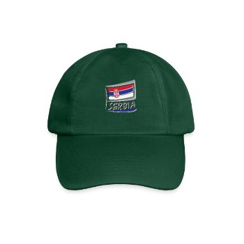 Drapeau de la Serbie - Casquette classique - vert bouteille - Devant