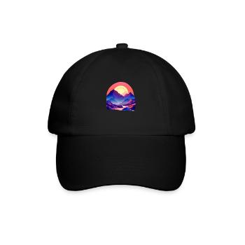 Mountains Hiking Mountain Hiking Hiking Mountain Hikers - Baseball Cap - black/black - Front