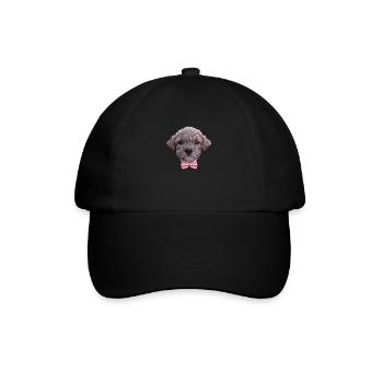 puppy poodle dog owner poodle puppy dog love - Baseball Cap - black/black - Front