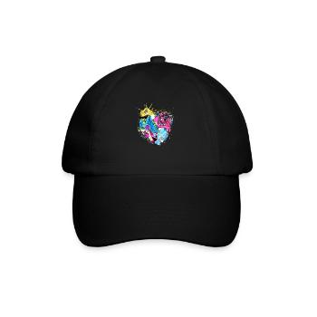 Graffiti style Splash hip hop colors painter color - Baseball Cap - black/black - Front