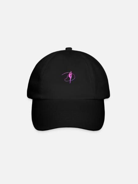 Gimnasia acrobática Chicas Doble Exposición - Gorra béisbol - negro/negro