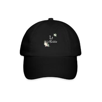 La mariée-evjf t-shirt assorti floral - Casquette classique - noir/noir - Devant