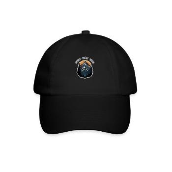 Nature, Wildlife, Outdoor, Forest, Camping, Hiking, Tea - Baseball Cap - black/black - Front