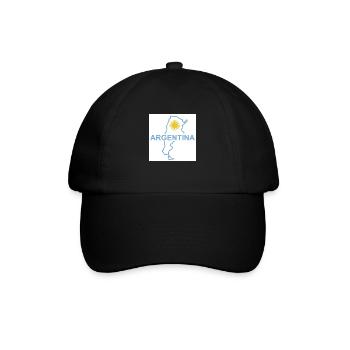 Map of Argentina - Baseball Cap - black/black - Front