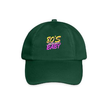 80s retro vintage funny 70s nostalgia music love - Baseball Cap - bottle green - Front