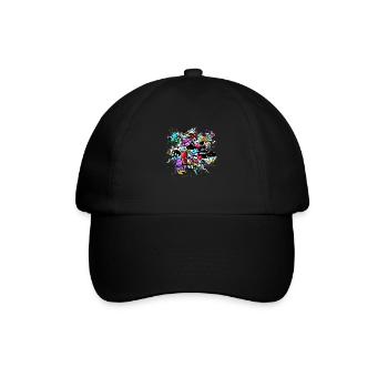 Graffiti style Splash hip hop colors painter color - Baseball Cap - black/black - Front