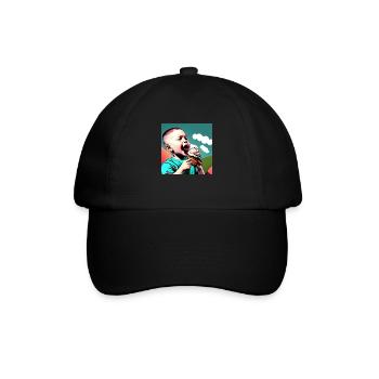 Eis - Baseballkappe - Schwarz/Schwarz - Vorne