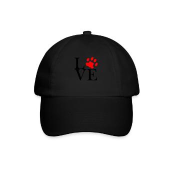 Paw Love - Cat Love - Dog Love - Casquette classique - noir/noir - Devant