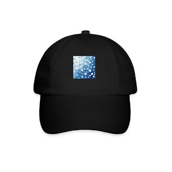 Vintage Kamille Blume Vintage Chamomile Flower - Baseball Cap - black/black - Front