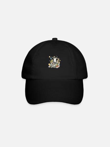 Juik der Stier - Baseballkappe - Schwarz/Schwarz