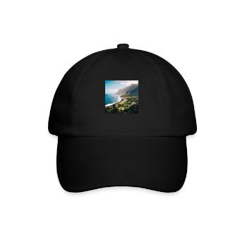 Tropical Island - Baseball Cap - black/black - Front