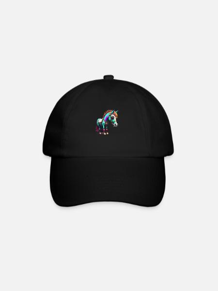 Robot Horse - Baseball Cap - black/black