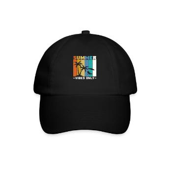 Summer Vibes Only - Baseballkappe - Schwarz/Schwarz - Vorne