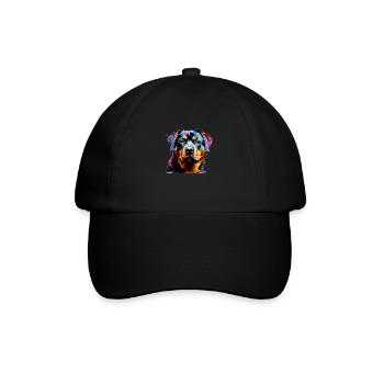 a dear Rottweiler - Baseball Cap - black/black - Front