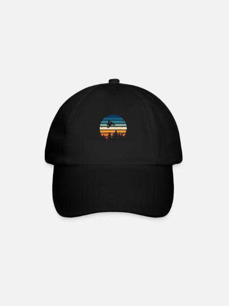 Moto rétro - Casquette classique - noir/noir