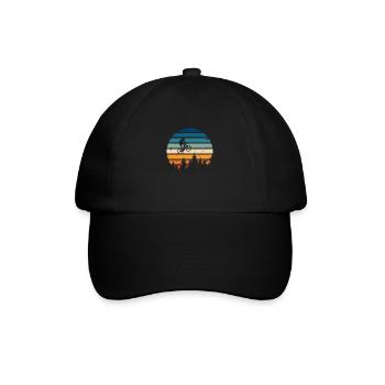 Vélo rétro - Casquette classique - noir/noir - Devant
