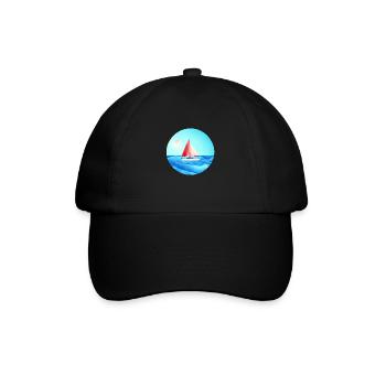 Sailing, Sailing, Sailboat, Sailor, Sailing Ship - Baseball Cap - black/black - Front