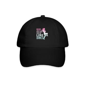 Never Underestimate a Lady Who Line Dance Western - Baseball Cap - black/black - Front
