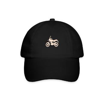 Motorcycle Motorcyclist Motorcross Motorcycle Fan - Baseball Cap - black/black - Front