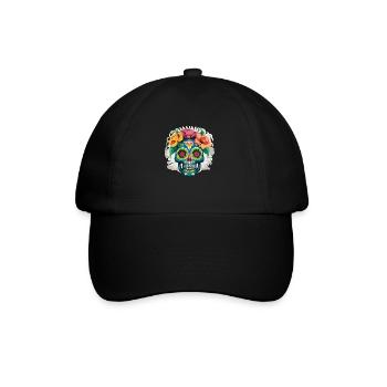 Calavera - Colorful Skull - Baseball Cap - black/black - Front