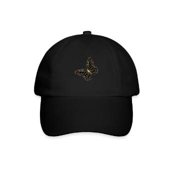 Papillon - Casquette classique - noir/noir - Devant