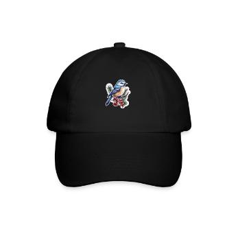 Spechtmeise Kleiber - Baseballkappe - Schwarz/Schwarz - Vorne