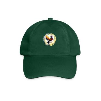 Blazing Phoenix (Artwork Collection) - Baseball Cap - bottle green - Front