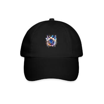 Siamese Cat - Baseball Cap - black/black - Front