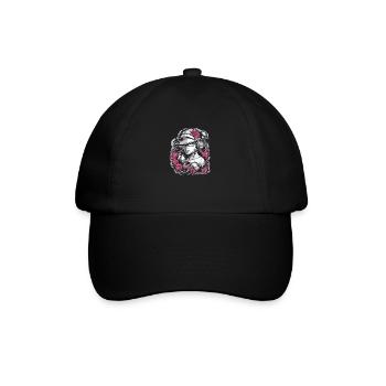 Rosenkriegerin - Baseballkappe - Schwarz/Schwarz - Vorne