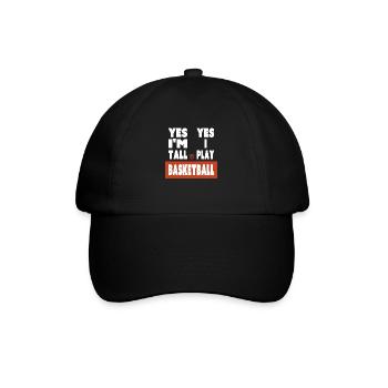 Vintage for tall basketball player basketball fans - Baseball Cap - black/black - Front