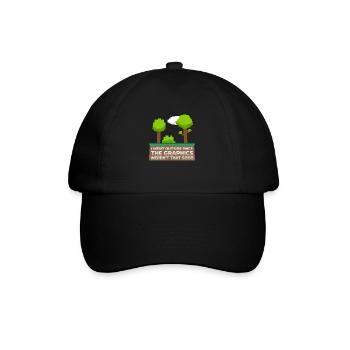 Ich bin einmal nach draußen gegangen Die Grafik war nicht so gut - Baseballkappe - Schwarz/Schwarz - Vorne
