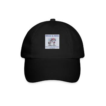 Anti-Schönwetter-Pferdemädchen - Baseballkappe - Schwarz/Schwarz - Vorne