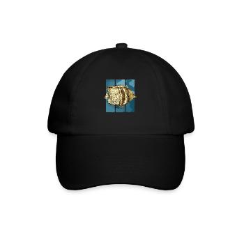 Poisson - Casquette classique - noir/noir - Devant