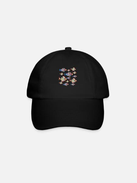 Poissons - Casquette classique - noir/noir