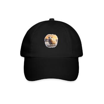 Moutons dans le paysage d’hiver - Casquette classique - noir/noir - Devant