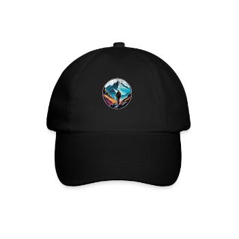 Natur & Bergwandern - Baseballkappe - Schwarz/Schwarz - Vorne