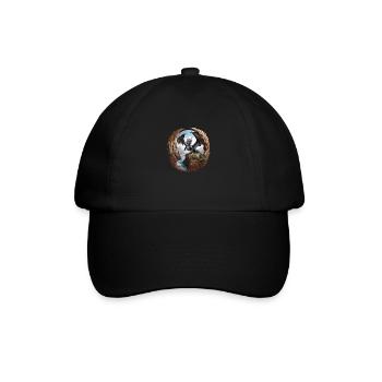 Drache - Baseballkappe - Schwarz/Schwarz - Vorne