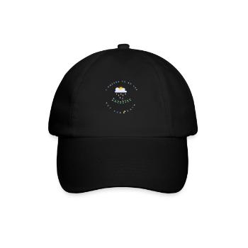 I prefer to be the Sunshine not the rain - Baseballkappe - Schwarz/Schwarz - Vorne