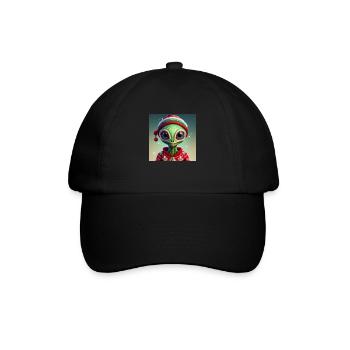 mignon petit vert rétro vintage alien tous les jours - Casquette classique - noir/noir - Devant