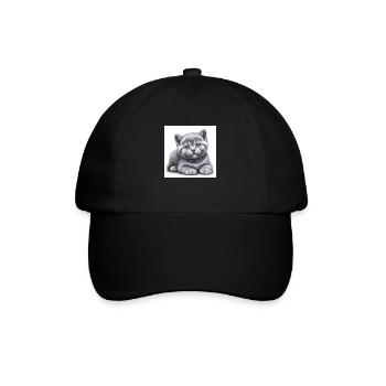 Britisch Kurzhaar - Baseballkappe - Schwarz/Schwarz - Vorne