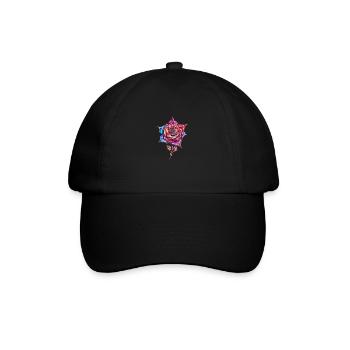 Diamant Rose - Baseballkappe - Schwarz/Schwarz - Vorne