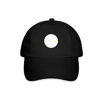Ski dich frei! (gelb) - Baseballkappe - Schwarz/Schwarz - Vorne