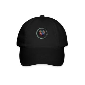 Meditationen logo - Baseballkappe - Schwarz/Schwarz - Vorne