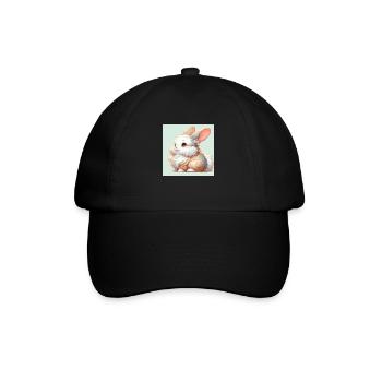 Rabbit - Baseball Cap - black/black - Front