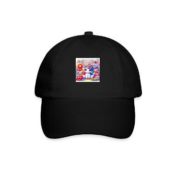 Licorne de dessin animé - Casquette classique - noir/noir - Devant