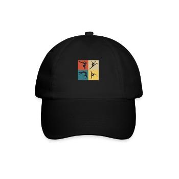 gymnastique vintage rétro - Casquette classique - noir/noir - Devant