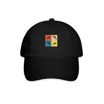 Aviron vintage rétro - Casquette classique - noir/noir - Devant